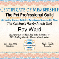 Ray Ward Dog Behaviourist PPG Cert